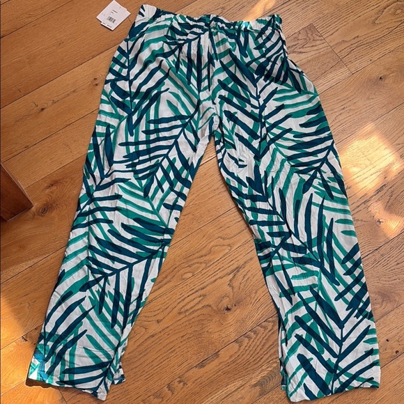 NWT La Blanca Tie Front Coverup Pants. Size Large - Picture 9 of 11